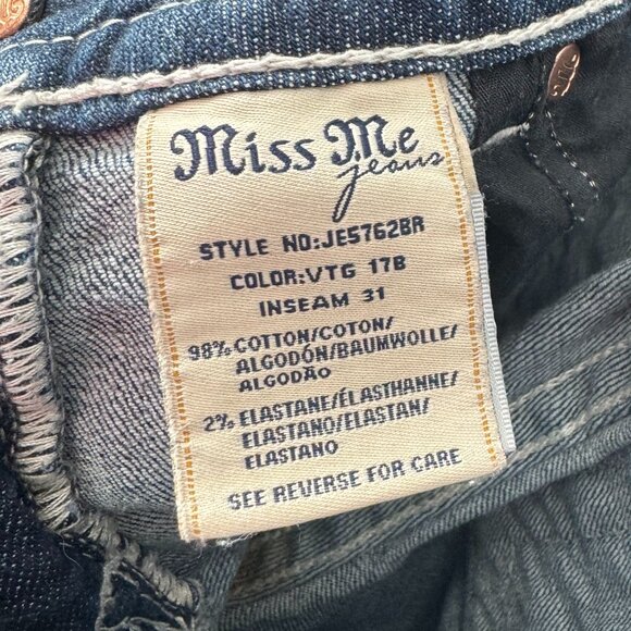 Miss Me Mid-rise Bootcut Jeans JE5762BR Size 28 - Picture 5 of 8